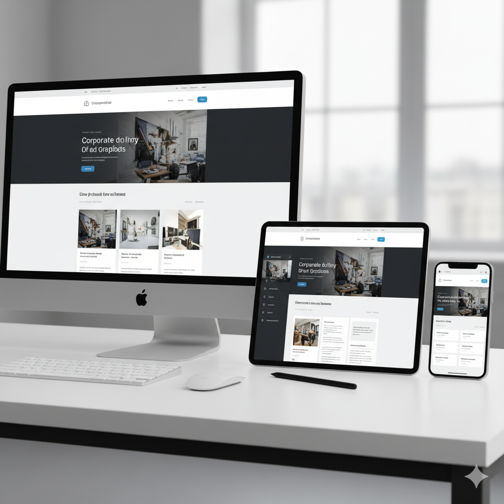 Site moderno e responsivo em múltiplos dispositivos